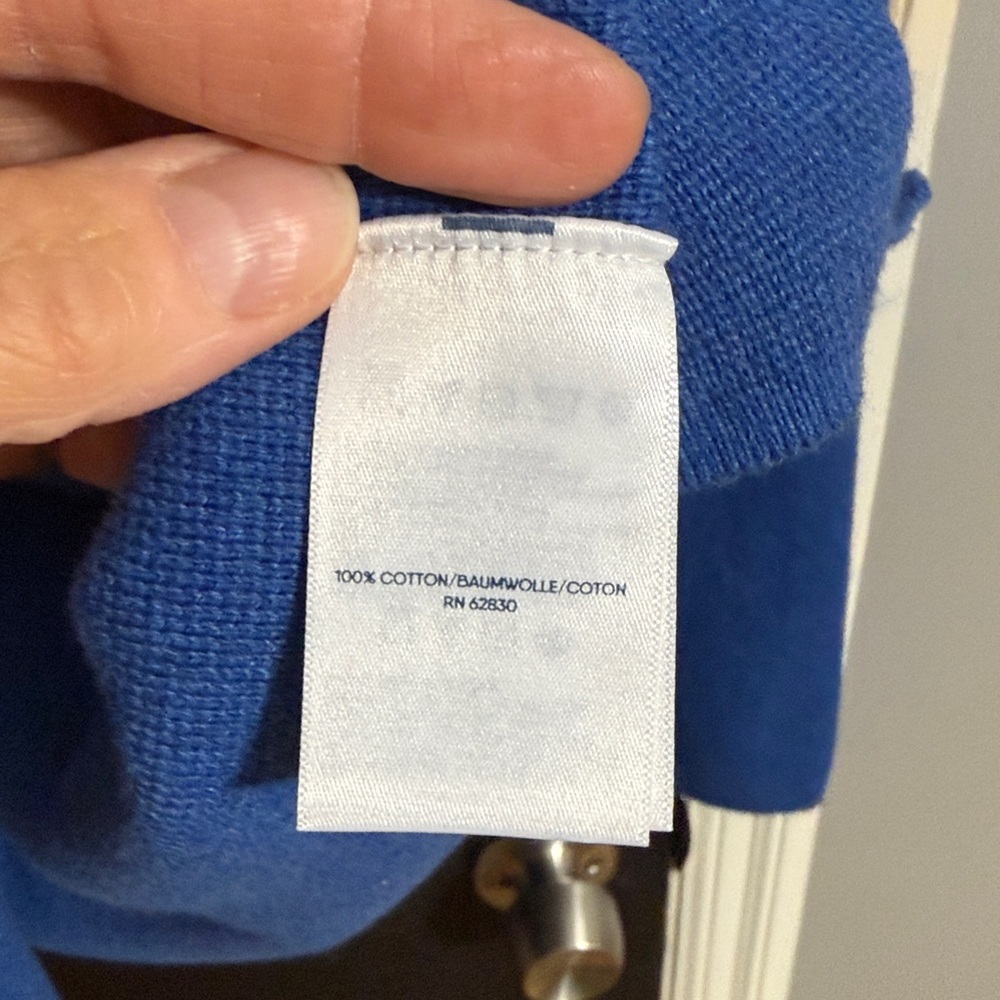 Lands’ End Cotton Grandpa Sweater Size: S (6-8) - Picture 5 of 7